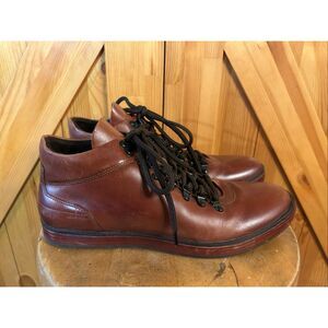 Kenneth Cole New York Climb The Rope Boots Cognac Brown Sz 10.5